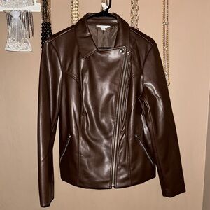 NWT Faux Leather Jacket